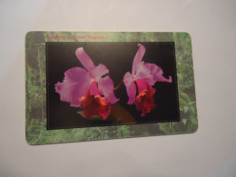 CZECH  USED  CARDS  FLOWERS PLANTS  ORHIDS - Fiori