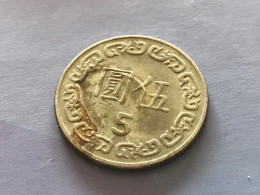 Münze Münzen Umlaufmünze Taiwan 5 Dollar 1984 - Taiwan