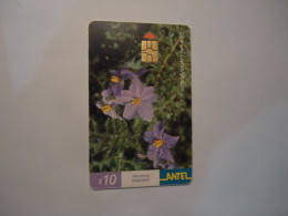 URUGUAY   USED  CARDS  FLOWERS PLANTS - Bloemen