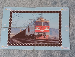 CHINA - TRAIN-051 - PUZZLE SET OF 4 CARDS - China