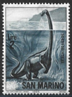 San Marino 1965. Scott #613 (MH) Dinosaur, Brachiosaurus - Ungebraucht