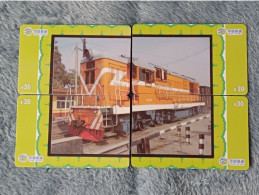 CHINA - TRAIN-058 - PUZZLE SET OF 4 CARDS - Chine