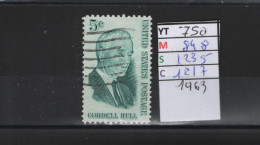 PRIX FIXE Obl  750 YT 848 MIC 1235 SCO 1217 GIB Cordell Hull 1963  58A/10 - Usati