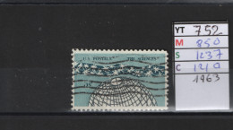 PRIX FIXE Obl  752 YT 850 MIC 1237 SCO 1219 GIB L'univers The Sciences 1963 58A/10 - Usati