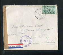 "USA" 1952, Brief Mit "ZENSUR" (Alliierte Zensurstelle) Ex Meridien Nach Wien (60085) - Briefe U. Dokumente