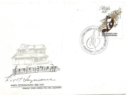 Poland 1982 100. Birthday Of Karol Szymanowski, Composer And Pianist , Mi 2805 FDC - Cartas & Documentos