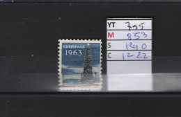 PRIX FIXE Obl  755 YT 853 MIC 1240 SCO 1222 GIB Arbre De Noël Maison Blanche 1963   58A/10 - Usati