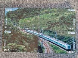 CHINA - TRAIN-064 - PUZZLE SET OF 4 CARDS - China