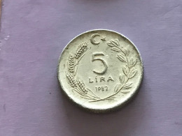 Münze Münzen Umlaufmünze Türkei 5 Lira 1982 - Turquie