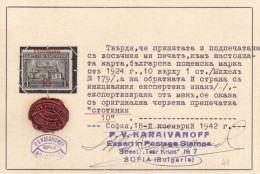 ERROR/Overprints/ MNH/inverted Overprint/Mi: 178/ Bulgaria 1924/EXP. Karaivanov - Varietà & Curiosità