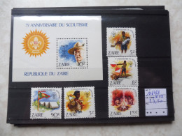 Zaire  1164/1168  Scout Scoutisme Neuf ** Mnh  ( 1982 ) + Bl Bloc Blok 53 Baden Powell - Unused Stamps
