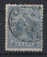 NVPH Nederland Netherlands Pays Bas Niederlande Holanda 35 CANCEL OOSTERHOUT Kleinrond ; Wilhelmina 1891 - Usados