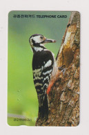 SOUTH KOREA - Bird Woodpecker Magnetic Phonecard - Corea Del Sud