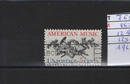 PRIX FIXE Obl  768 YT 867 MIC 1252 SCO 1234 GIB American Music Musique Américaine 1964 58A/10 - Gebraucht