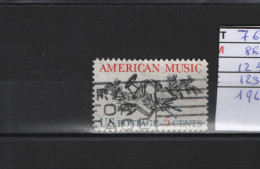 PRIX FIXE Obl  768 YT 867 MIC 1252 SCO 1234 GIB American Music Musique Américaine 1964 58A/10 - Gebraucht