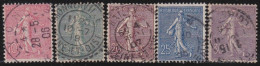 France  .  Y&T   .    129/133      .     O        .     Oblitéré - Used Stamps
