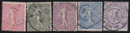 France  .  Y&T   .    129/133       .     O        .     Oblitéré - Gebraucht