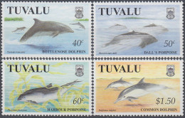 TUVALU 1998, MARINE FAUNA, DOLPHINS, COMPLETE MNH SERIES With GOOD QUALITY, *** - Tuvalu