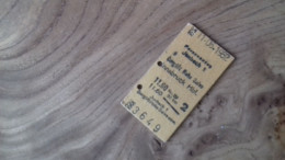 220 / TICKET DE METRO 1962 ?? - Europa