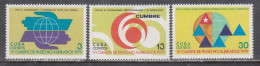 Cuba 1979 - 6th Summit Conference Of Non-Aligned States, Havana (1), Mi-nr. 2391/93, MNH** - Unused Stamps