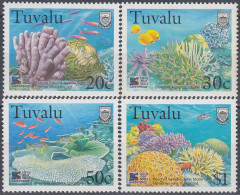 TUVALU 1998, MARINE FAUNA, CORALS, COMPLETE MNH SERIES With GOOD QUALITY, *** - Tuvalu (fr. Elliceinseln)