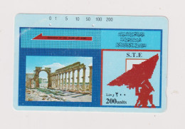 SYRIA - Roman Ruins Magnetic Phonecard - Syrien