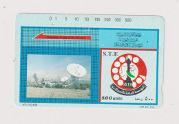 SYRIA - Satellite Dishes Magnetic Phonecard - Syria