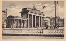 Berlin - Brandenburger Tor - Tiergartenseite Gel.1920 - Brandenburger Door