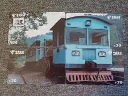 CHINA - TRAIN-116 - PUZZLE SET OF 4 CARDS - Chine