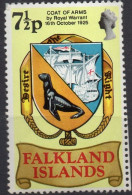 FALKLAND ISLANDS/1975/MNH/SC#242/QUEEN ELIZABETH II  /QEII / COAT OF ARMS / 7 1/2p - Falkland Islands