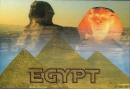 EGYPT - Giza - Pyramids - Sphinx - Used Postcard - Guiza