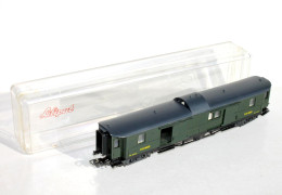 LILIPUT HO WAGON MARCHANDISE P.O MIDI, FOURGON A BAGAGE, POSTAL, Dy 27057 MINIATURE TRAIN MODELISME FERROVIAIRE (1002.24 - Goods Waggons (wagons)