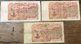 Lot De Billets 10 Dinars 1970 - Argelia