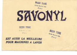 BUVARD. SAVONYL  ET AUSSI LA MEILLEURE POUR MACHINES   A  LAVER - Textile & Vestimentaire