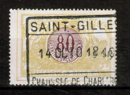 Chemins De Fer TR 39, Obliteration Centrale, SAINT GILLES CHAUSSEE DE CHARLEROY - Usati