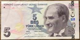 Billet De 5 Lire 1970 - Turkey