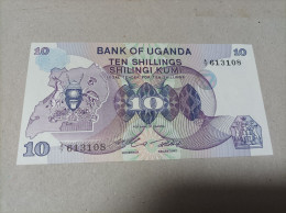 Billete De Uganda De 10 Schillings, Serie A, Año 1982, UNC - Ouganda