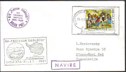 POLAND - R.V. PROFESOR SIEDLECKI - NAVIRE - OCEAN POST - 1981 - Bases Antarctiques