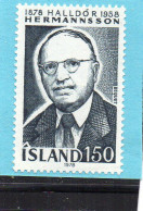 1978 IJsland Yv N°491 : ** - MNH - NEUF - POSTFRISCH - POSTFRIS - Unused Stamps
