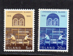 1968 IJsland Yv N°377/378 : ** - MNH - NEUF - POSTFRISCH - POSTFRIS - Nuovi