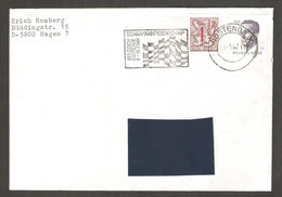 Belgium 1987 Oostende - Chess HAND Cancel On Envelope, Traveled - Ajedrez