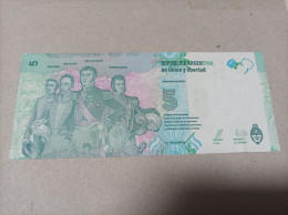 Billete Argentina, 5 Pesos, Serie A, Año 2015, UNC - Argentinië