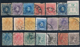 ESPAÑA 1900/1931 LOTE DE 42 SELLOS USADOS ALFONSO XIII 2 FOTOGRAFÍAS - Used Stamps