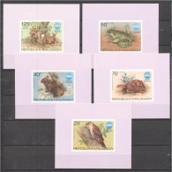 Madagascar 1975, PhilaExpo In Okinawa, Frog, Turtle, Bird, 5Block - Rane