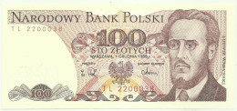 POLAND - 100 Zlotych - 1988 - Pick 143.e - Unc. - Série TL - Narodowy Bank Polski - Polen