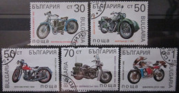 BULGARIA 1992 ~ S.G. 3845 - 3849, ~ MOTORCYCLES. ~  VFU #02967 - Usados