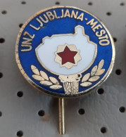 POLICE Policija UNZ Ljubljana Mesto Slovenia Ex Yugoslavia Enamel Pin - Policia