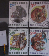 BULGARIA 1992 ~ S.G. 3880 - 3881 + 3883 - 3884, ~ 'LOT B' ~ BIG CATS. ~  VFU #02969 - Gebraucht