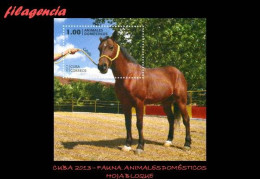 CUBA MINT. 2013-10 FAUNA. ANIMALES DOMÉSTICOS. HOJA BLOQUE - Nuevos