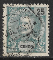 Portuguese Congo – 1898 King Carlos 25 Réis Used Stamp - Congo Portugais